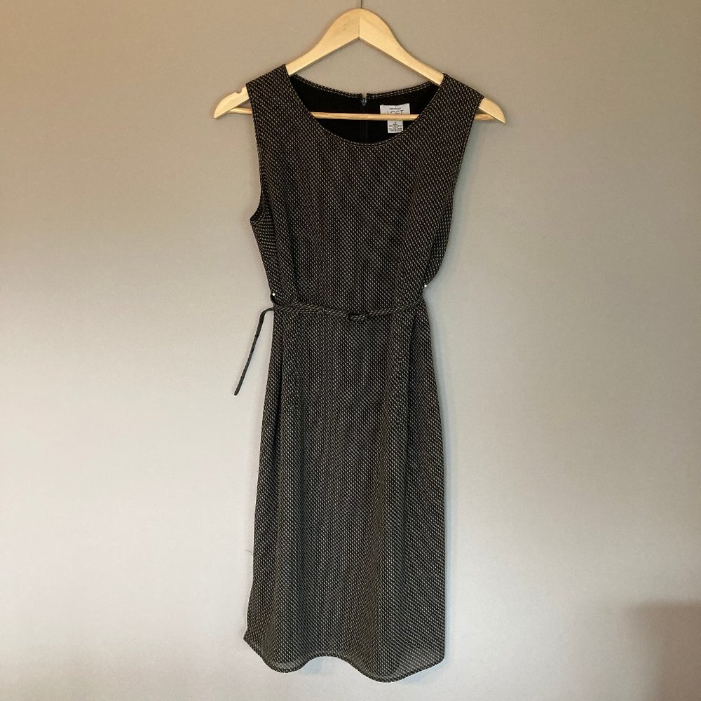 Ann Taylor Loft Belted Sheath Dress